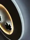 Selected modern design maple leaf round frame wall Lamp HJ901-1 details Picture